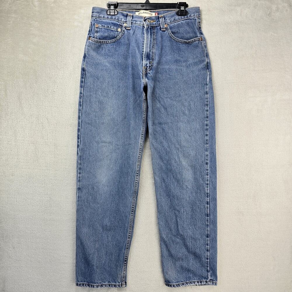 Vtg Levis 550 Relaxed Fit Jeans Men 32x32 (Fits 31x31) Blue Tapered Denim Y2K